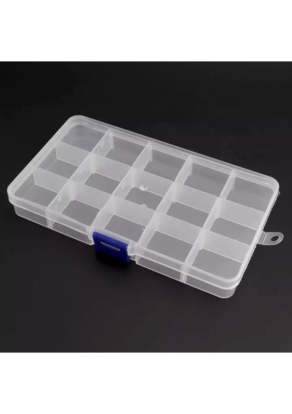 Luxury 15 Bölmeli Ayarlanabilir Plastik Organizer Kutu Dikiş Kutusu Takı Kutusu Düzenleyici Kutu 1 Adet