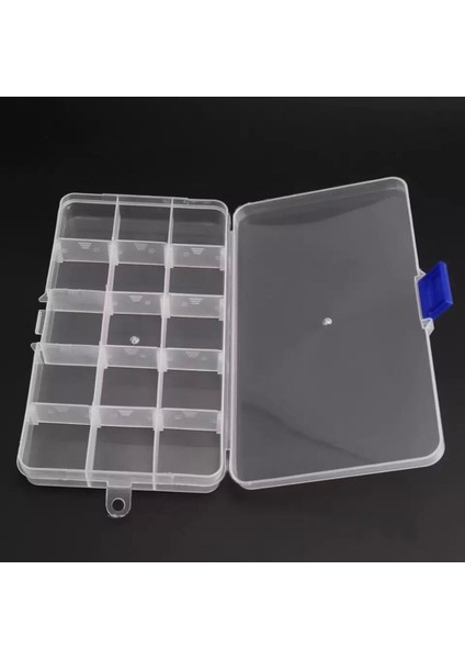 Luxury 15 Bölmeli Ayarlanabilir Plastik Organizer Kutu Dikiş Kutusu Takı Kutusu Düzenleyici Kutu 1 Adet
