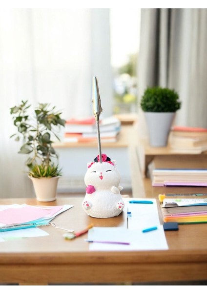 Luxury Tekli Japonya Şans Kedileri Kawaii Fotoğraf ve Not Tutucu - Ofis Masa Not Tutacağı 1 Adet