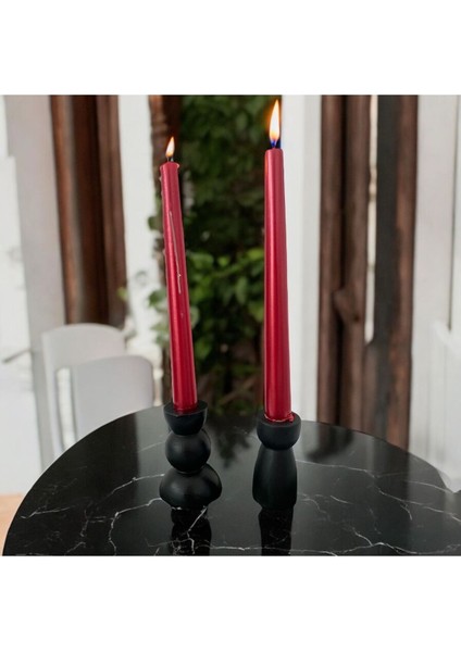 Luxury 2li Siyah Roma Şamdan 1 Adet