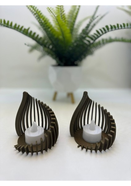 Luxury Mumluk Gold Renk Damla Tasarımlı 3D Baskı 1 Adet modelleri