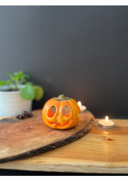 Luxury Bal Kabağı Tealight Mumluk 1 Adet