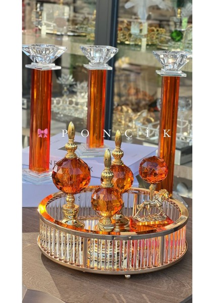 Luxury Küçük 3`lü Dekor Şamdan 1 Adet