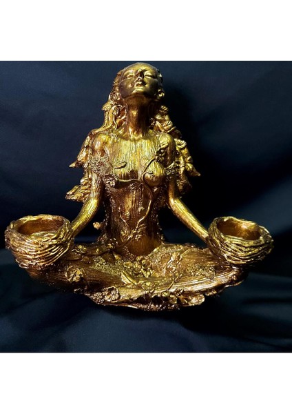 Luxury Nature Goddess Statue - Candle Holder 1 Adet