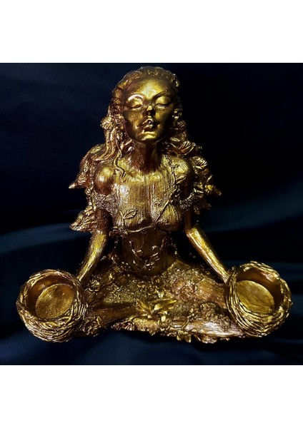 Luxury Nature Goddess Statue - Candle Holder 1 Adet modelleri