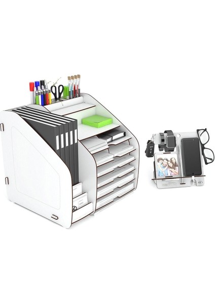 Luxury Fx-Xl Modest - 6 Renk - A4 Evrak Rafı Masaüstü Organizer 1 Adet