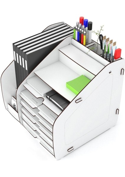 Luxury Fx-Xl Modest - 6 Renk - A4 Evrak Rafı Masaüstü Organizer 1 Adet