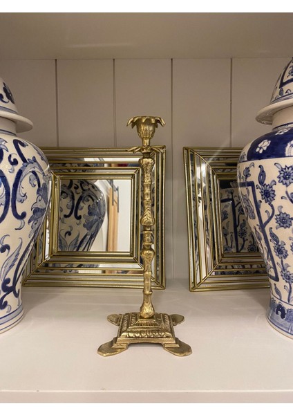 Luxury Pirinç Şamdan 1 Adet