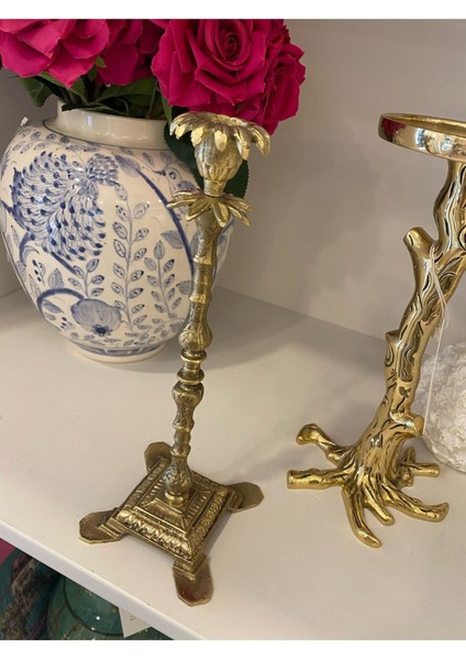 Luxury Pirinç Şamdan 1 Adet