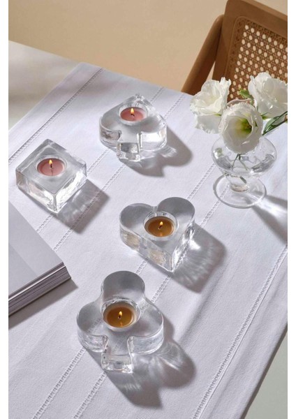 Luxury Karo Tealight Mumluk 1 Adet