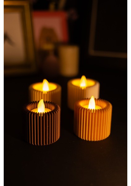 Luxury Modern Mumluk - Dekoratif / Hediyelik Mumluk - Tealight 1 Adet