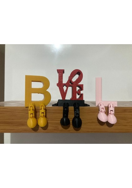 Luxury Kişiye Özel Harf Bibloları Rengarenk ve Sevimli Biblolar 1 Adet
