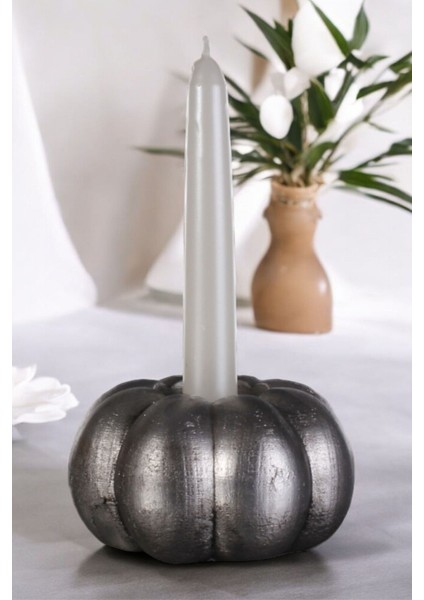 Luxury Şamdan Mumluk Dekoratif Mumluk Tealight Mumluk Gümüş Eskitme Renk Model 34 1 Adet