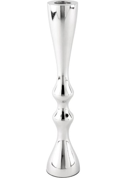 Luxury Gümüş Mumluk 5X25CM 1 Adet