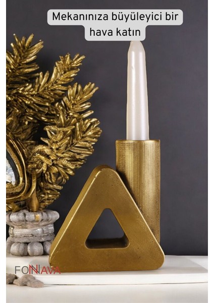 Luxury Şamdan Mumluk Dekoratif Mumluk Tealight Mumluk Altın Eskitme Renk Model 6 1 Adet