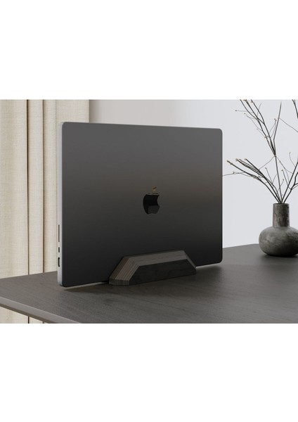 Luxury Doğal Ahşap Dikey Laptop Tutucu 1 Adet