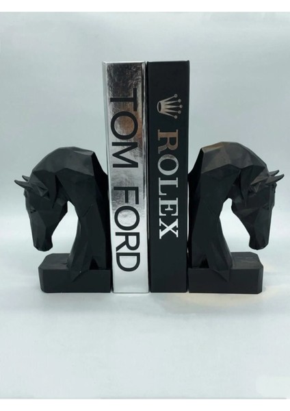 Luxury Arthome Dekoratif Siyah Kübik At Kitap Tutucu 1 Adet fiyatları