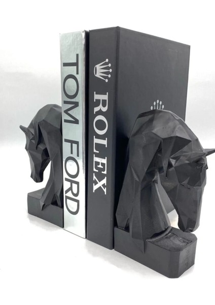 Luxury Arthome Dekoratif Siyah Kübik At Kitap Tutucu 1 Adet modelleri