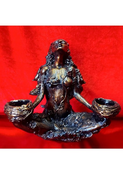 Luxury Nature Goddess Statue - Candle Holder 1 Adet