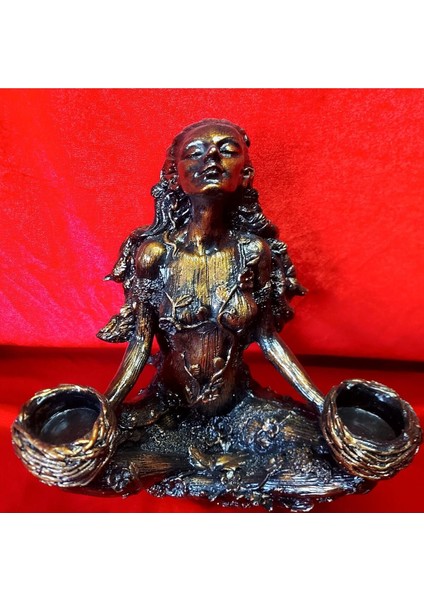 Luxury Nature Goddess Statue - Candle Holder 1 Adet modelleri