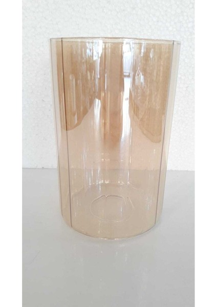 Luxury Bal Boru Şeklinde Şamdan Camı Avize Camı E27 Boru Cam En 10CM Boy 15CM 1 Adet