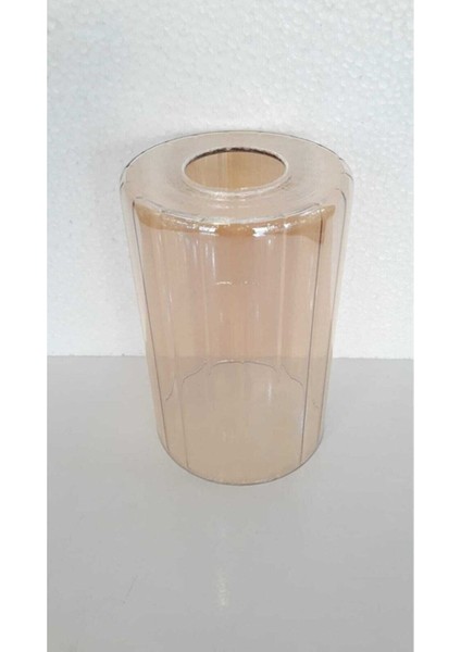 Luxury Bal Boru Şeklinde Şamdan Camı Avize Camı E27 Boru Cam En 10CM Boy 15CM 1 Adet