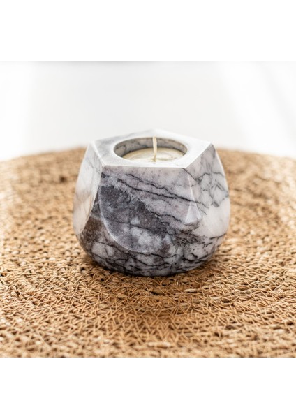 Luxury Stella Mumluk Tealight Beşgen 1 Adet