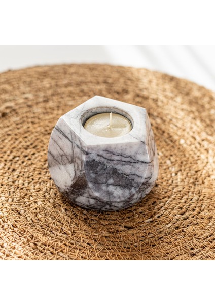 Luxury Stella Mumluk Tealight Beşgen 1 Adet modelleri