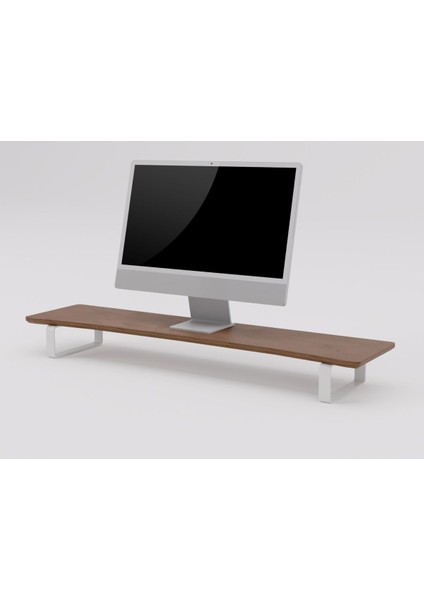 Luxury Doğal Ahşap Monitör Yükseltici Monitor Altlığı Monitör Sehpası Curve 1 Adet fiyatları