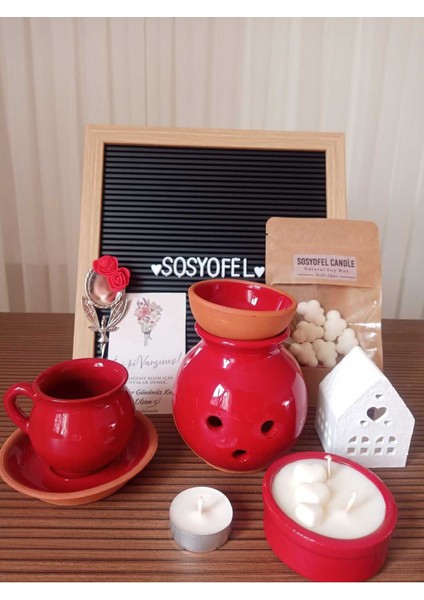 Luxury Sosyofel Dekoratif Anneler Günü Soya Wax Hediye Keyif Seti 1 Adet fiyatları