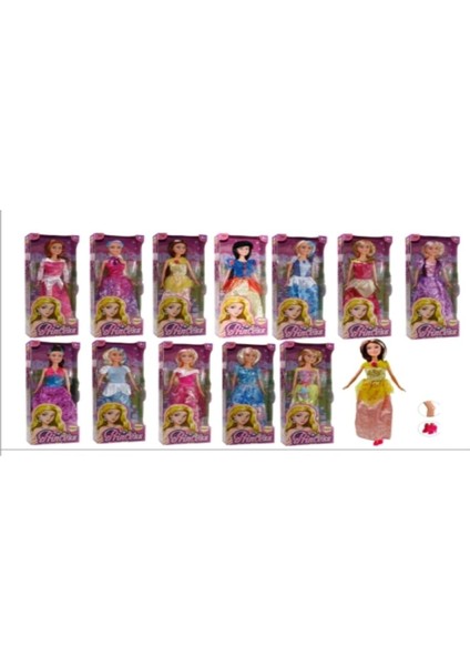 Luxury 12 Adet Fiyatıdır Barbie Şık Bebek 12 Li Şık Giyinimli Parlak Kıyafetli 29 cm Bebek 1 Adet
