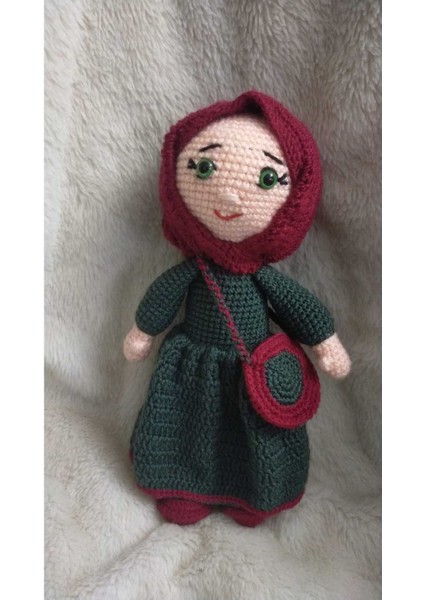 Luxury Amigurumi Oyuncak Türbanlı Bebek 1 Adet modelleri