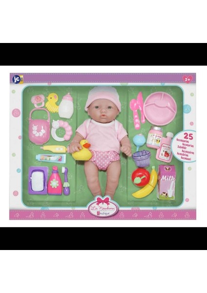 Luxury Yenidoğan Oyuncak Bebek 30 cm ve Aksesuar Seti 1 Adet fırsatları