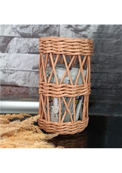 Luxury Bohem Bambu Mumluk, Bambu Fener, Bohem Bambu Şamdan Ev Dekorasyonu Mumluk 1 Adet