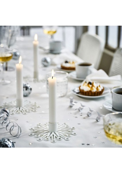 Luxury Fröjda Şamdan Beyaz 3cm 1 Adet
