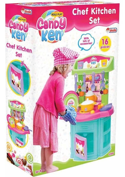 Luxury Candy & Ken Şef Mutfak Seti 1 Adet