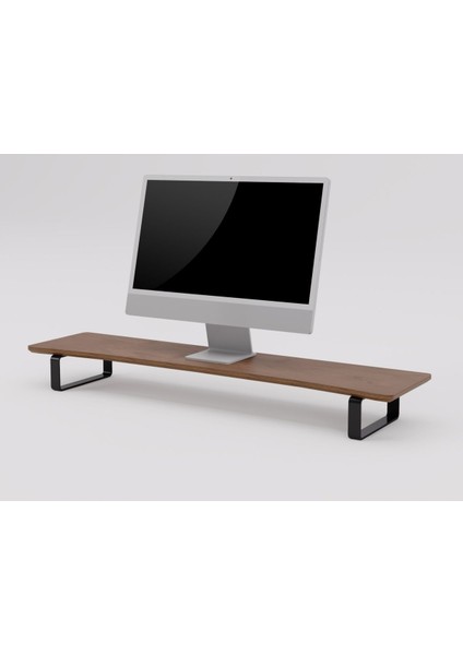 Luxury Doğal Ahşap Monitör Yükseltici Monitor Altlığı Monitör Sehpası Curve 1 Adet fiyatları