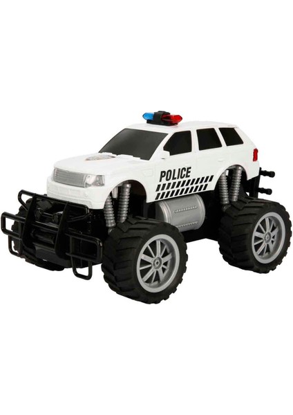 Luxury 1:18 Uzaktan Kumandalı Jumbo Wheels USB Şarjlı Işıklı Polis Arabası 1 Adet