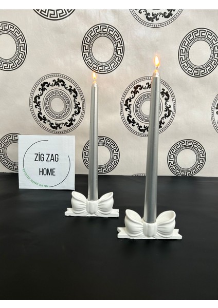Luxury Fiyonk Mumluk 2 Adet Kurdeleme Mumluk Pinterest Tarzı Bohem Dekoratif Mumluk 1 Adet