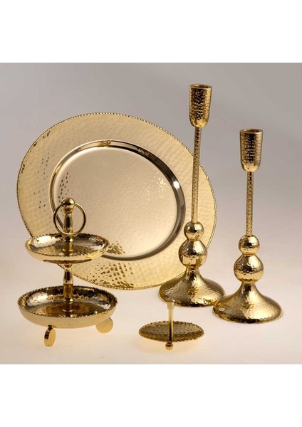Luxury Öztrend Merya Gold Şamdan - S Store Yeni Model Desen 976748 1 Adet
