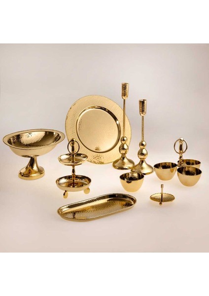 Luxury Öztrend Merya Gold Şamdan - S Store Yeni Model Desen 976748 1 Adet