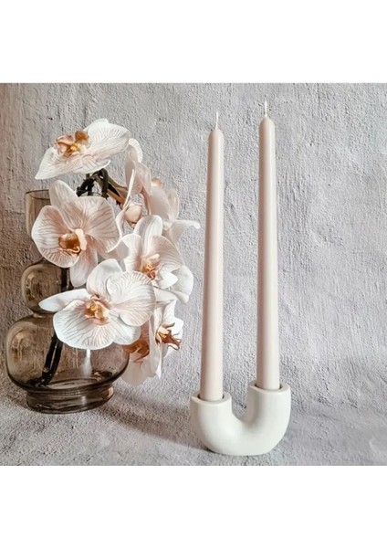 Luxury Dekoratif Mumluk Şamdanlık ve Vazo Kız Ev Dekorasyon Şamdanlık 2li Set 1 Adet modelleri