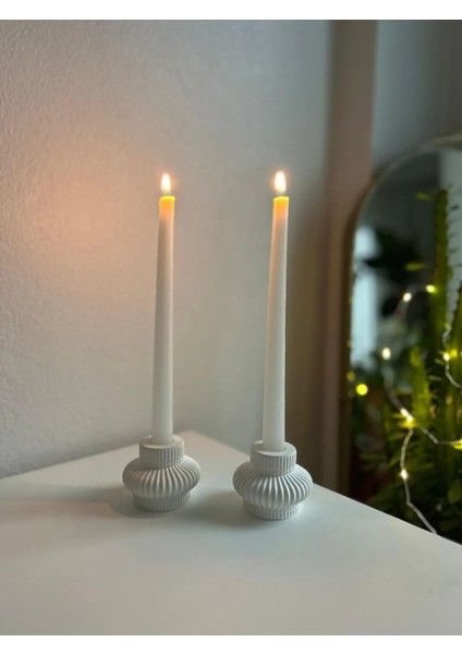 Luxury Dekoratif Mumluk Şamdanlık 2 Li Ev Dekorasyon Şamdanlık 1 Adet