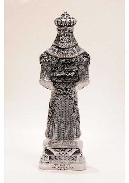Luxury Zırh Biblo 32 cm Gümüş 1 Adet