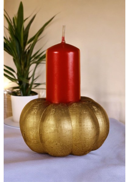 Luxury Şamdan Mumluk Dekoratif Mumluk Tealight Mumluk Altın Renk Model 34 1 Adet