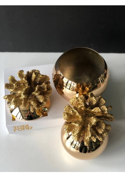Luxury Dekoratif 2 Li Mercan Kutu Gold & Gold 1 Adet modelleri