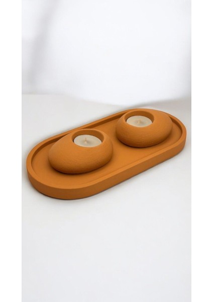 Luxury El Yapımı 3'lü Tealight Mumluk Seti – Dekoratif Şamdan & Mumluk – Spa, Meditasyon ve Ev Dekorasyonu 1 Adet