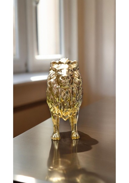 Luxury Dekoratif Altın Aslan Biblo/heykel 1 Adet