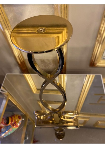 Luxury Metal Şamdan 2li/dekoratif Şamdan/mumluk 1 Adet