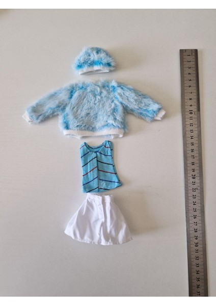 Luxury Hobi Kafe Oyuncak Bebek 4 Lü Kıyafet Seti (Boyutları Barbie Oyuncak Bebekler Için Uygundur) 1 Adet